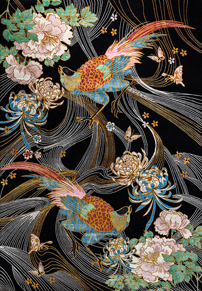 Непальский ковер из шерсти и шёлка CHINESE ART DECO